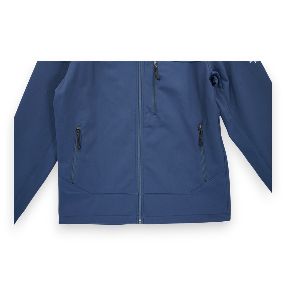 The North Face Men's Small Softshell Dark Navy Blue Full Zip Long Sleeve - Picture 5 of 10